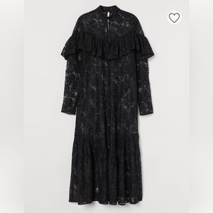 HM black lace dress